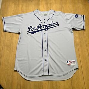 LA Dodgers Rawlings Authentic Collection Jersey Gray‎ 52 MLB